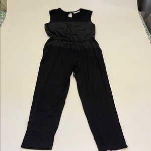 Trina Turk Chic Black Sleeveless Jumpsuit with Defined Waist